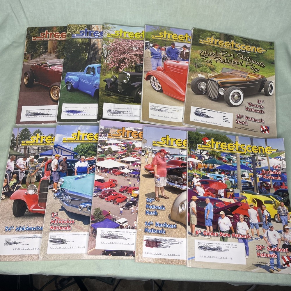 Street Scene Magazine Lot 10 2007 NSRA Street Rod Hot Rod Custom Car Show